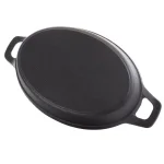 General Store Addlestone 10.5 in. Oval Cast Iron Server with Burned Furwood Base thumbnail 2