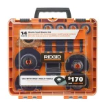 RIDGID 4 Amp Corded JobMax Multi-Tool Kit with 14-Piece Oscillating Blade Accessory Set thumbnail 7