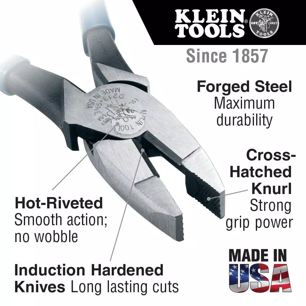 Klein Tools 3-Piece Electrical Hand Tool Set with Side Cutting Pliers, Wire Stripper, and 11-in-1 Screwdriver