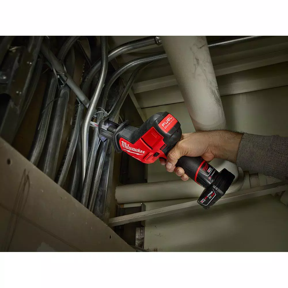 Milwaukee M12 FUEL 12V Brushless HACKZALL Reciprocating Saw Kit with M12 Rotary Tool