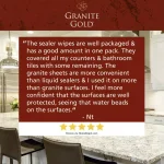 Granite Gold Sealer Wipes for Natural Stone Surfaces thumbnail 6