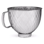 KitchenAid 5 Qt. Quilted Stainless Steel Mixing Bowl for Tilt-Head Stand Mixers thumbnail 1