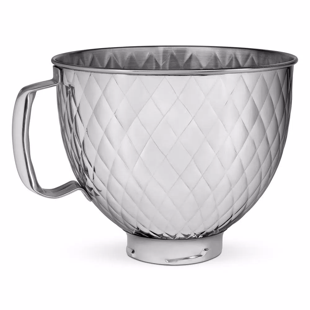 KitchenAid 5 Qt. Quilted Stainless Steel Mixing Bowl for Tilt-Head Stand Mixers