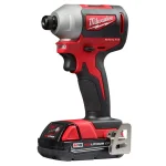 Milwaukee M18 18V Brushless Cordless Compact Drill and Impact Driver Combo Kit (2-Tool) with (2) 2.0Ah Batteries thumbnail 7