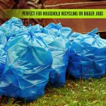 Aluf Plastics 55 Gallon Blue Recycling Bags, 1.2 Mil, 100 Count thumbnail 3
