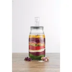 Kilner Glass Fermentation Set with Air Lock and Ceramic Stones for Sauerkraut, Kimchi, and Pickles thumbnail 5
