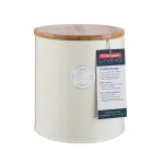 Mason Cash Typhoon Retro Cream Enamel Coated Steel Cookie Canister thumbnail 2