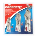 Crescent Curved Jaw Locking Pliers Set, 3-Piece Compound Action Set thumbnail 1