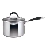 Circulon Momentum 3-Quart Stainless Steel Nonstick Straining Saucepan with Glass Lid thumbnail 5