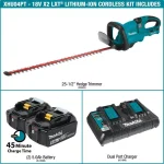 Makita 36V (18V x2) LXT Cordless Hedge Trimmer Kit with (2) 5.0 Ah Batteries and Dual Port Charger thumbnail 2