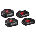 Milwaukee M18 REDLITHIUM HIGH OUTPUT 18V Lithium-Ion Battery Pack Combo Kit (4-Pack: 2x 6.0Ah & 2x 3.0Ah) thumbnail 1
