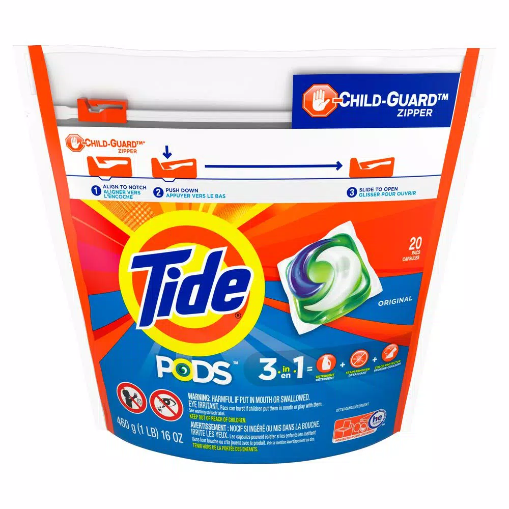Tide PODS Original Scent Laundry Detergent Pacs, 20-Count (6-Pack)