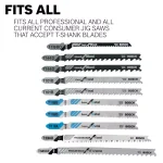 Bosch 4 in. High Carbon Steel T-Shank Jigsaw Blades for Wood, 5-Pack thumbnail 4