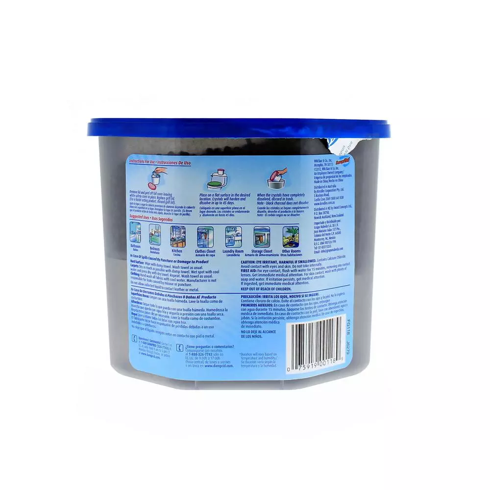 DampRid Disposable Moisture Absorber with Activated Charcoal, 18 oz.