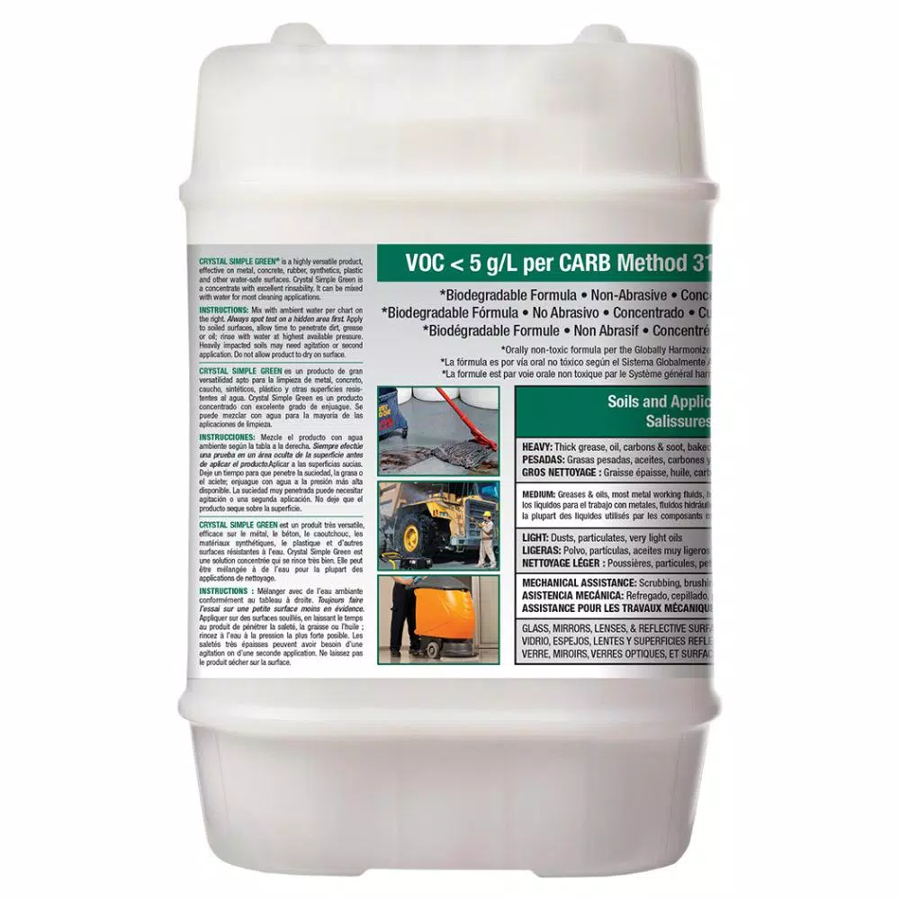 Simple Green Crystal Simple Green Industrial Cleaner and Degreaser, 5 Gallon