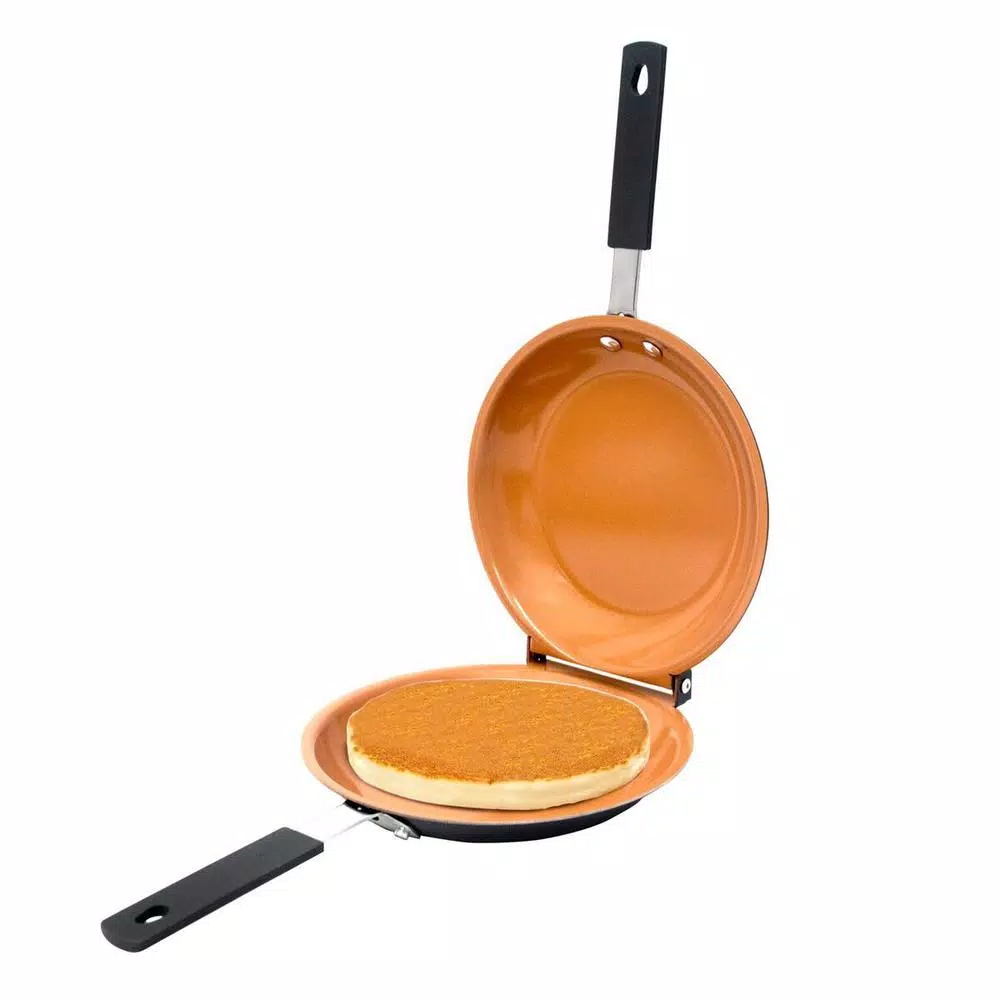Gotham Steel 7 in. Ti-Ceramic Non-Stick Pancake Bonanza Double Flip Pan