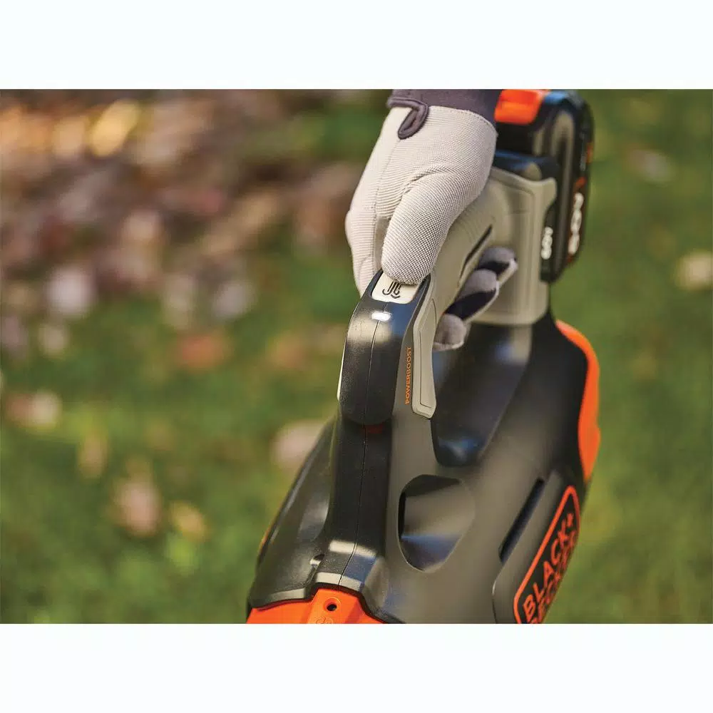 BLACK+DECKER 60V MAX Cordless Handheld Leaf Blower, 400 CFM, 100 MPH with 1.5 Ah Battery and Charger