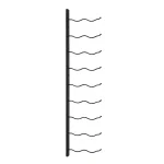 Epicureanist 18-Bottle Metal Wall-Mounted Wine Rack, Black thumbnail 2