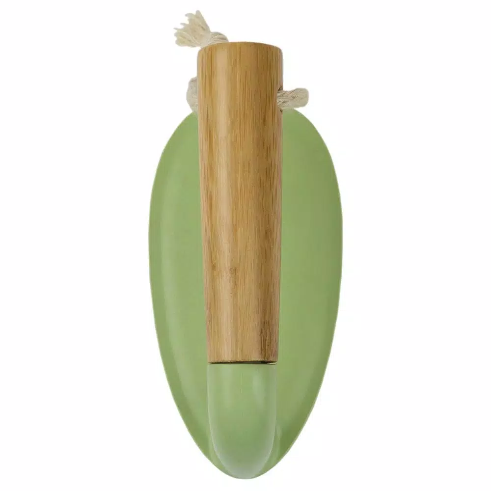 Home Basics Bliss Collection Scrub Brush with Eco-Friendly Bamboo Handle and Hard Nylon Bristles