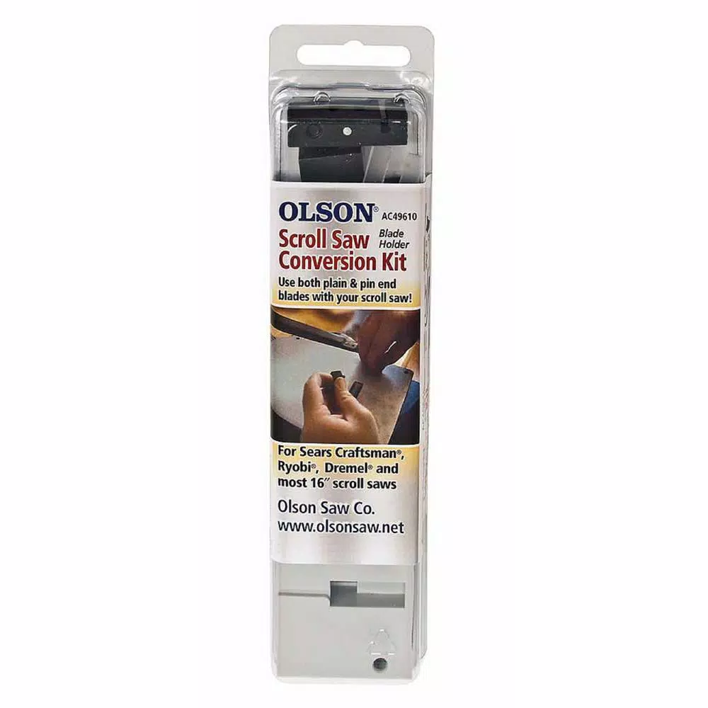 Olson Saw Scroll Saw Blade Conversion Kit for 16 in. Scroll Saws - Plain and Pin End Compatibility