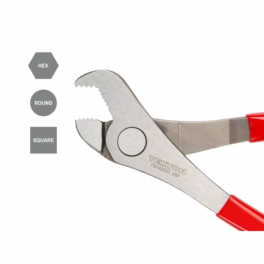 TEKTON 7-3/4 in. Nut Jaw Pliers with High-Leverage Parrot Jaw