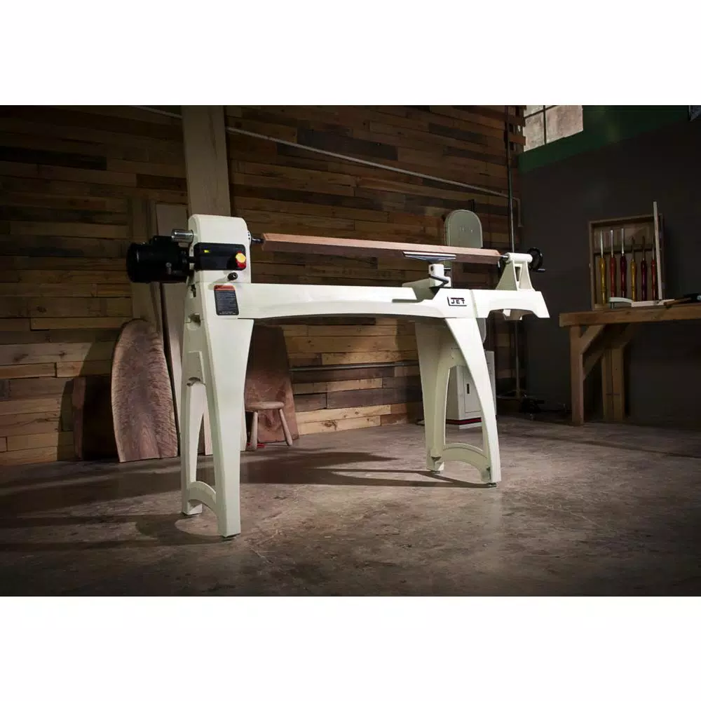 JET JWL-1440VSK 14 in. x 40 in. Variable Speed Wood Lathe with Legs