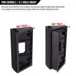 Wasserstein Adjustable Angle Wall Mount for Ring Video Doorbell 1, 2, and 3 thumbnail 2