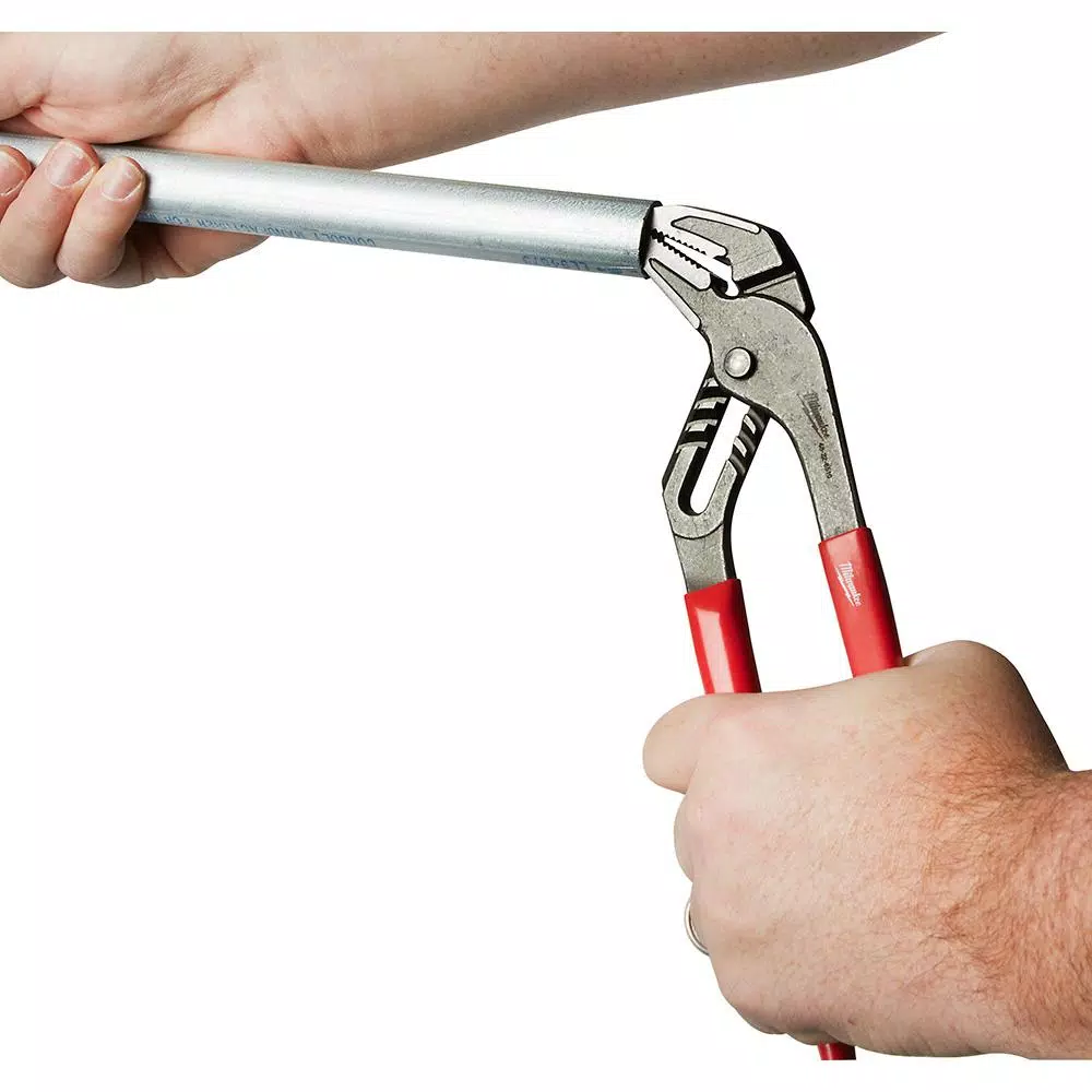 Milwaukee 10 in. Straight Jaw Pliers with Dipped Grips