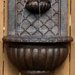 Sunnydaze Decor Venetian Iron Outdoor Wall Water Fountain, Colonial Style thumbnail 4