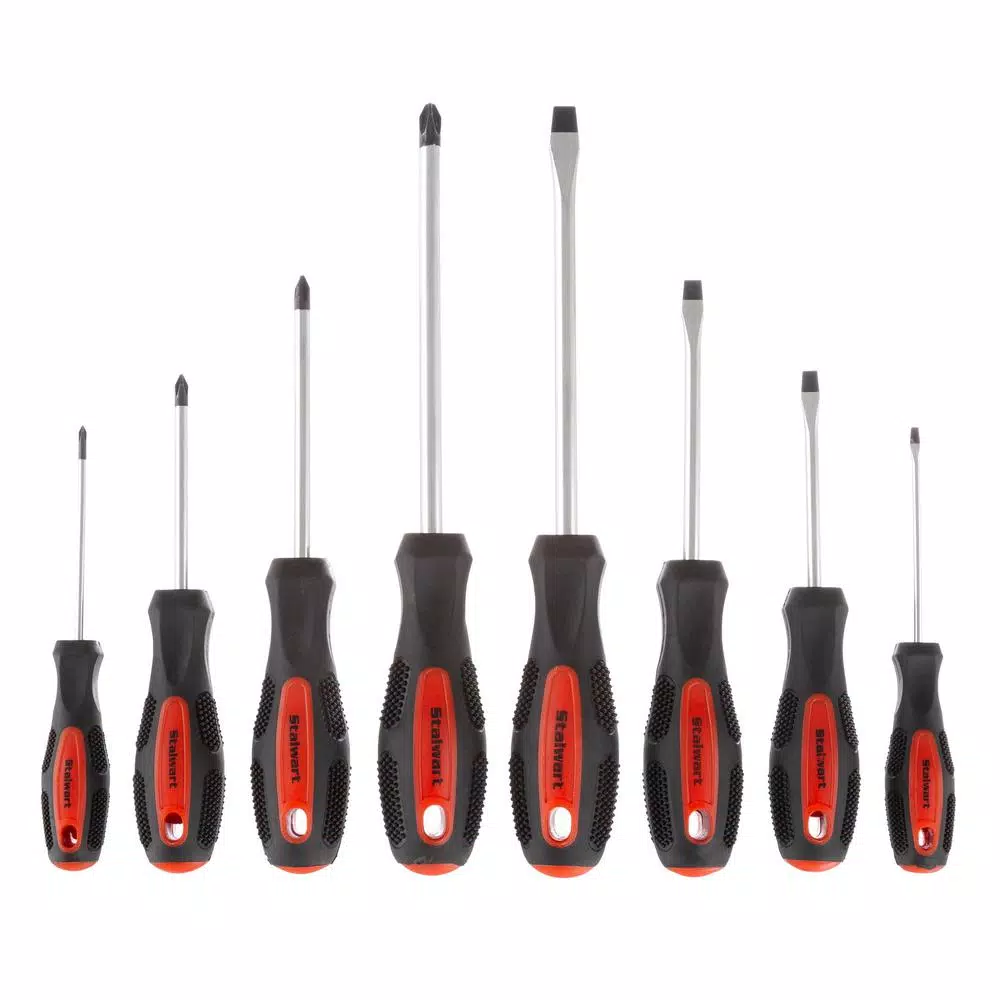 Stalwart 70-Piece Steel Screwdriver and Hand Tool Set with Carrying Case