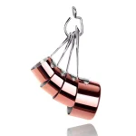Artaste New Star 4-Piece Brass Plated Stainless Steel Measuring Cup Set thumbnail 4