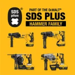 DEWALT 20V MAX XR Brushless 1 in. SDS Plus D-Handle Rotary Hammer Kit with (2) 5.0 Ah Batteries & Charger thumbnail 7