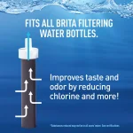 Brita 26 oz. Premium Filtering Water Bottle, Night Sky Blue, BPA-Free with 1 Filter thumbnail 6