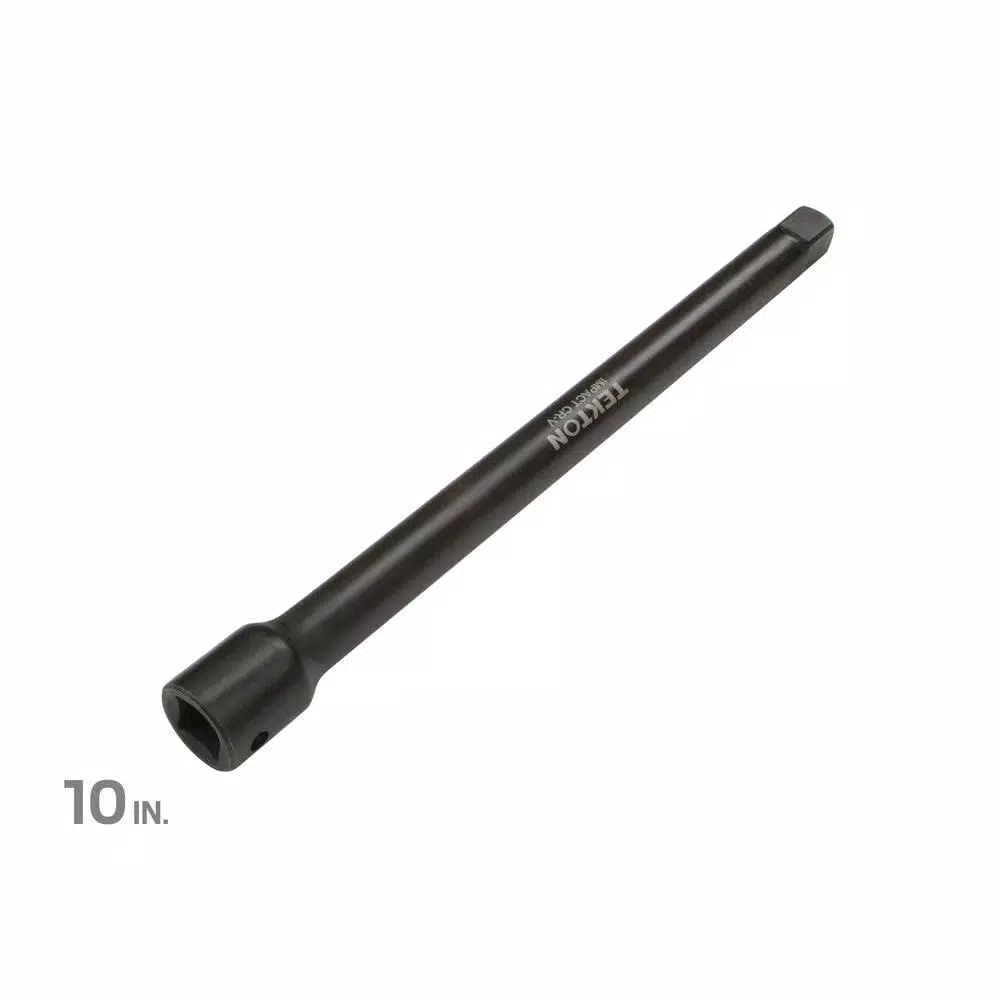 TEKTON 1/2 in. Drive 10 in. Impact Extension Bar, Black Oxide Finish