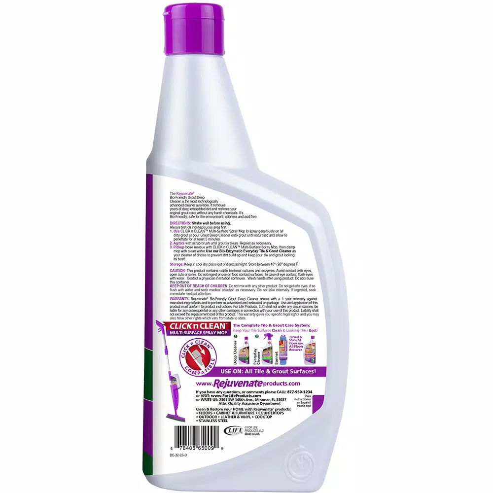 Rejuvenate Grout Deep Cleaner, 32 oz. Tile and Grout Cleaner