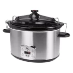 KALORIK 8 Qt. Stainless Steel Digital Slow Cooker with Ceramic Crock and Locking Lid thumbnail 1