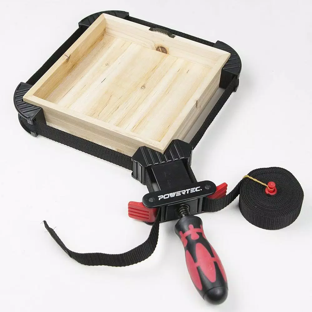 POWERTEC Deluxe Band Clamp with Quick-Release Lever for Woodworking