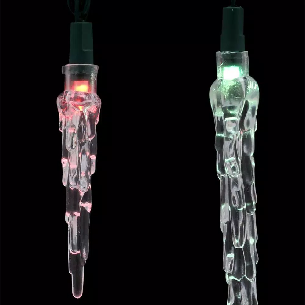 Novolink 25-Light Wi-Fi RGB Color-Changing LED Icicle String Lights, Works with Alexa & Google Home