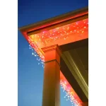 Home Accents Holiday 8 ft. 110-Light LED Multi-Color Smooth Mini Solar Icicle Lights thumbnail 2