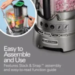 Hamilton Beach Professional 14-Cup Dicing Food Processor, 600W, Grey thumbnail 7