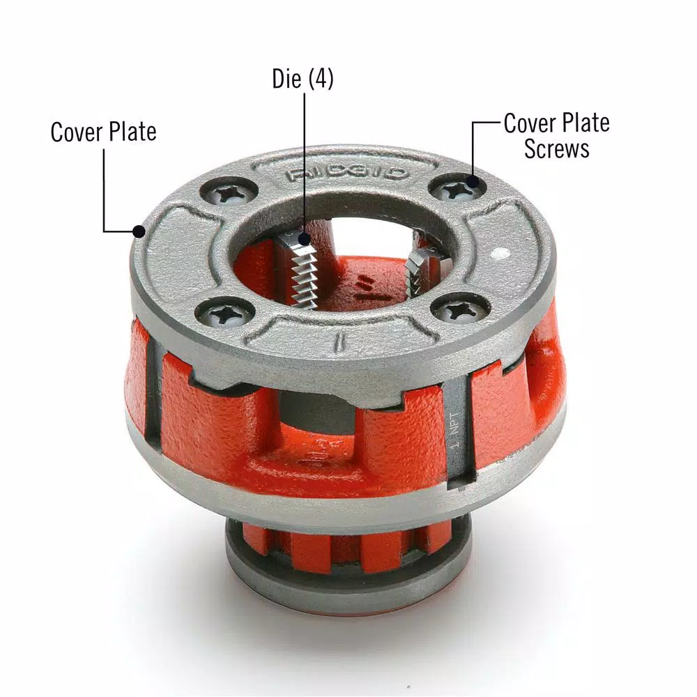 RIDGID 1 in. OO-R NPT Right-Hand 11-1/2 TPI Alloy Die Head