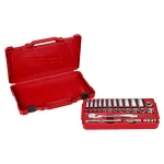 Milwaukee 54-Piece 1/4 in. and 3/8 in. Drive SAE Ratchet and Socket Mechanics Tool Set thumbnail 2