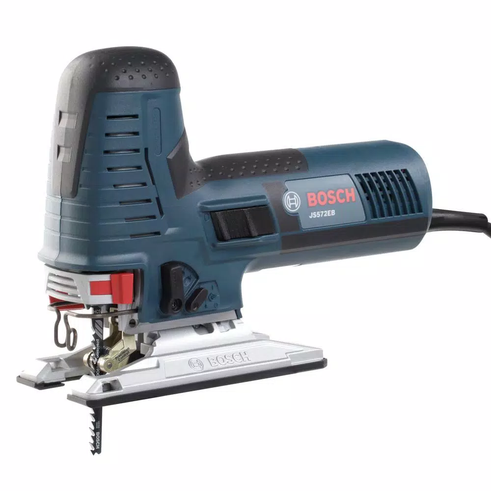 Bosch JS572EBK 7.2 Amp Corded Variable Speed Barrel-Grip Jigsaw Kit with Case and Assorted Blades