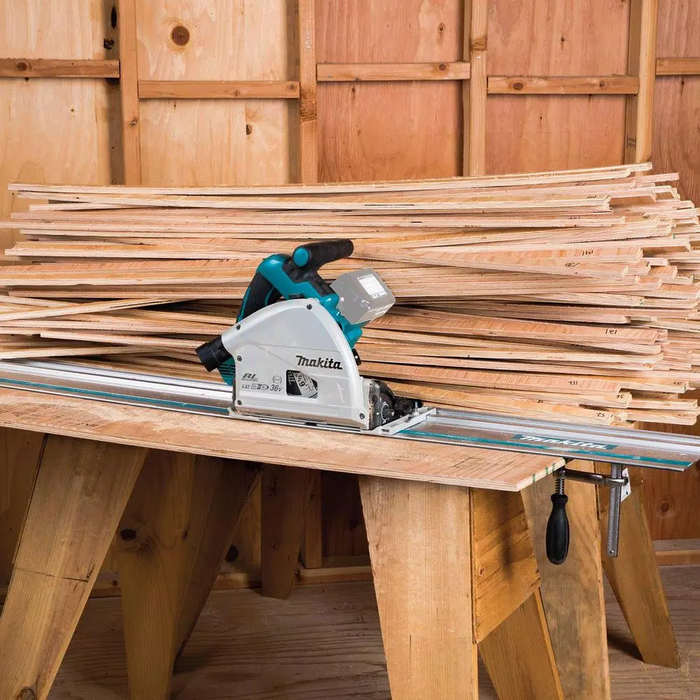 Makita 18V X2 LXT (36V) Brushless 6-1/2 in. Plunge Circular Saw with Bonus 56T Carbide Blade