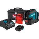 Makita 12V MAX CXT Self-Leveling Red Cross-Line Laser Kit (2.0 Ah) thumbnail 1