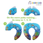 Babyloo Ocean Pattern Folding Cushioned Toilet Seat with Travel Bag for Toddlers thumbnail 5