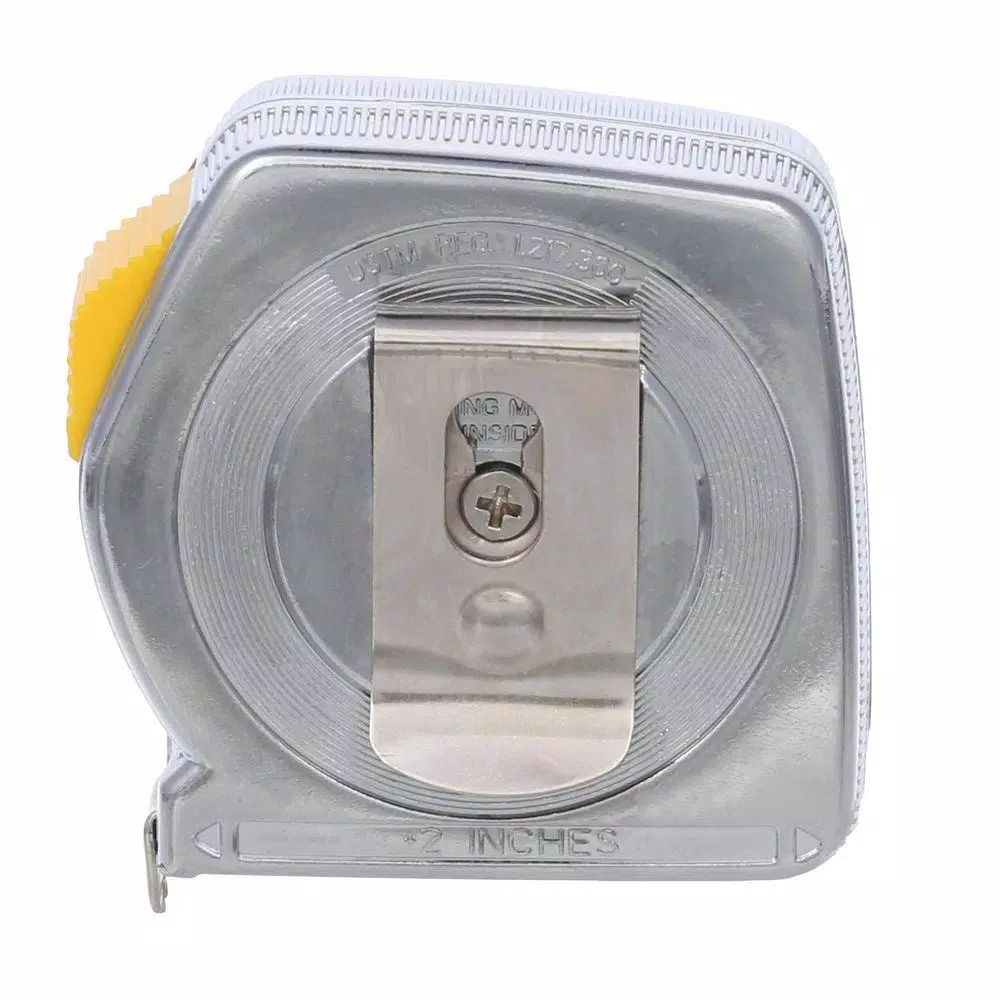Stanley PowerLock 12 ft. Tape Measure with Decimal Scale and Die-Cast Metal Case