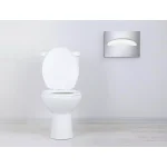 Alpine Industries Stainless Steel Brushed Half-Fold Toilet Seat Cover Dispenser thumbnail 3