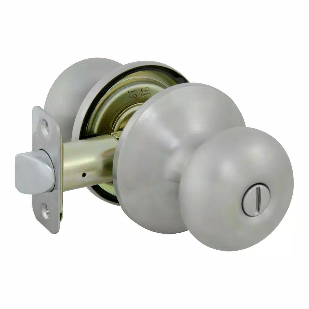 Defiant Stainless Steel Privacy Door Knob Set for Bedroom and Bathroom