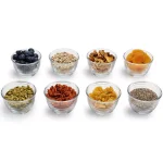 Libbey 8-Piece Small Glass Bowl Set with Lids, 6.25 oz, Clear thumbnail 1